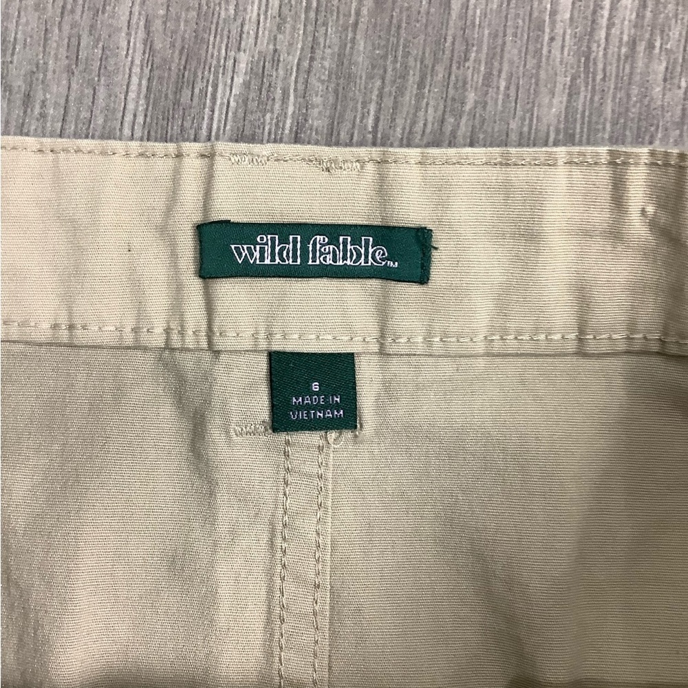Women’s Wild Fable 6 Small Skirt Twill Khaki Adjustable Waist Stretch Sporty NWT - Picture 7 of 8